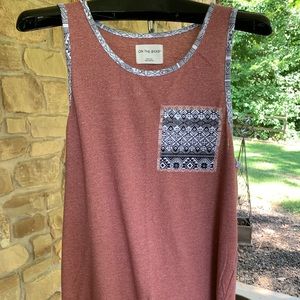 Men’s On The Byas Red Tank Top Medium
